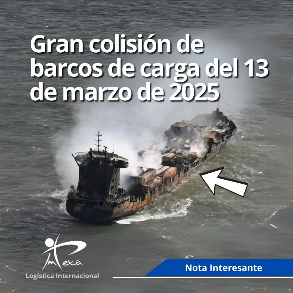 Colisión de barcos en el mar del Norte en 2025