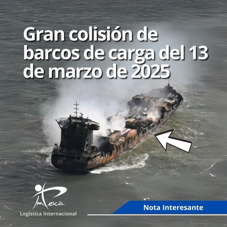 Colisión de barcos en el mar del Norte en 2025