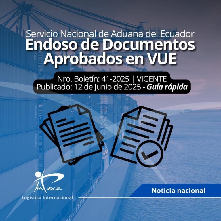 Endoso de Documentos Aprobados en VUE